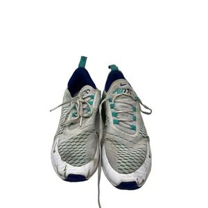 Nike Air Max 270 White Hyper Jade Deep Royal Blue Mens 8